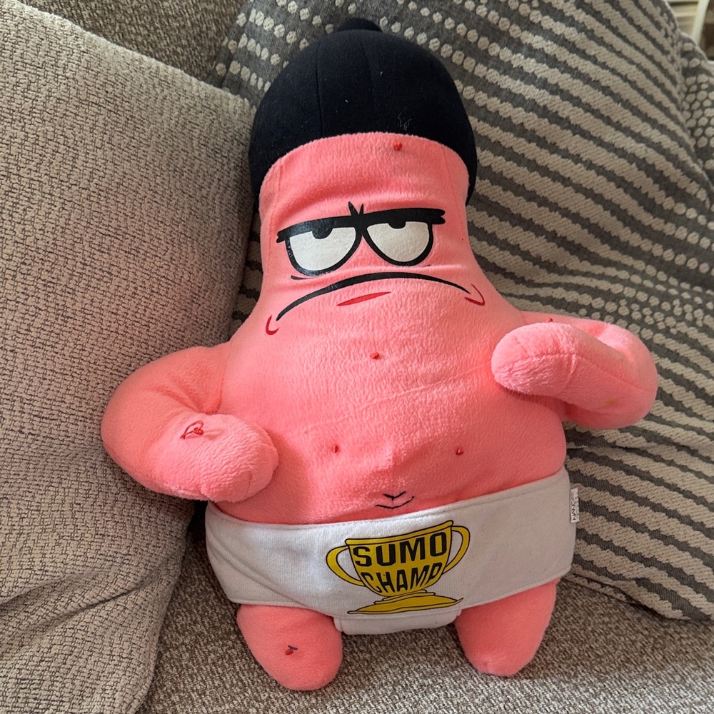 Patrick Star Sumo Champ Plush - Pink